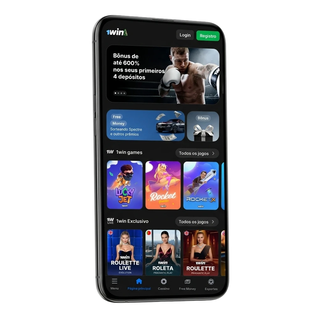 Aplicativo 1win para iOS com apostas esportivas e cassino disponível para jogadores no Brasil com bônus exclusivos