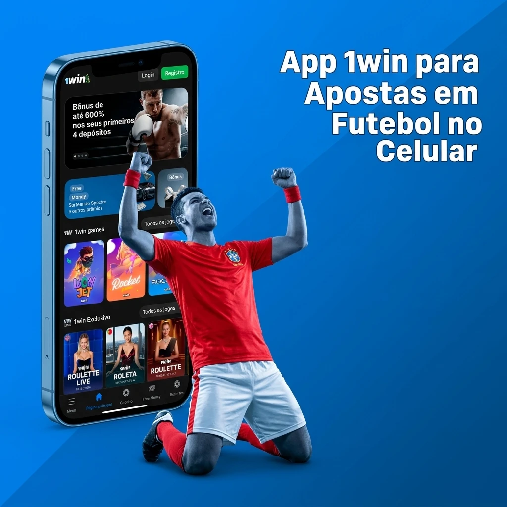App móvel 1win para apostas em futebol no Android e iOS com mercados pré-jogo e ao vivo