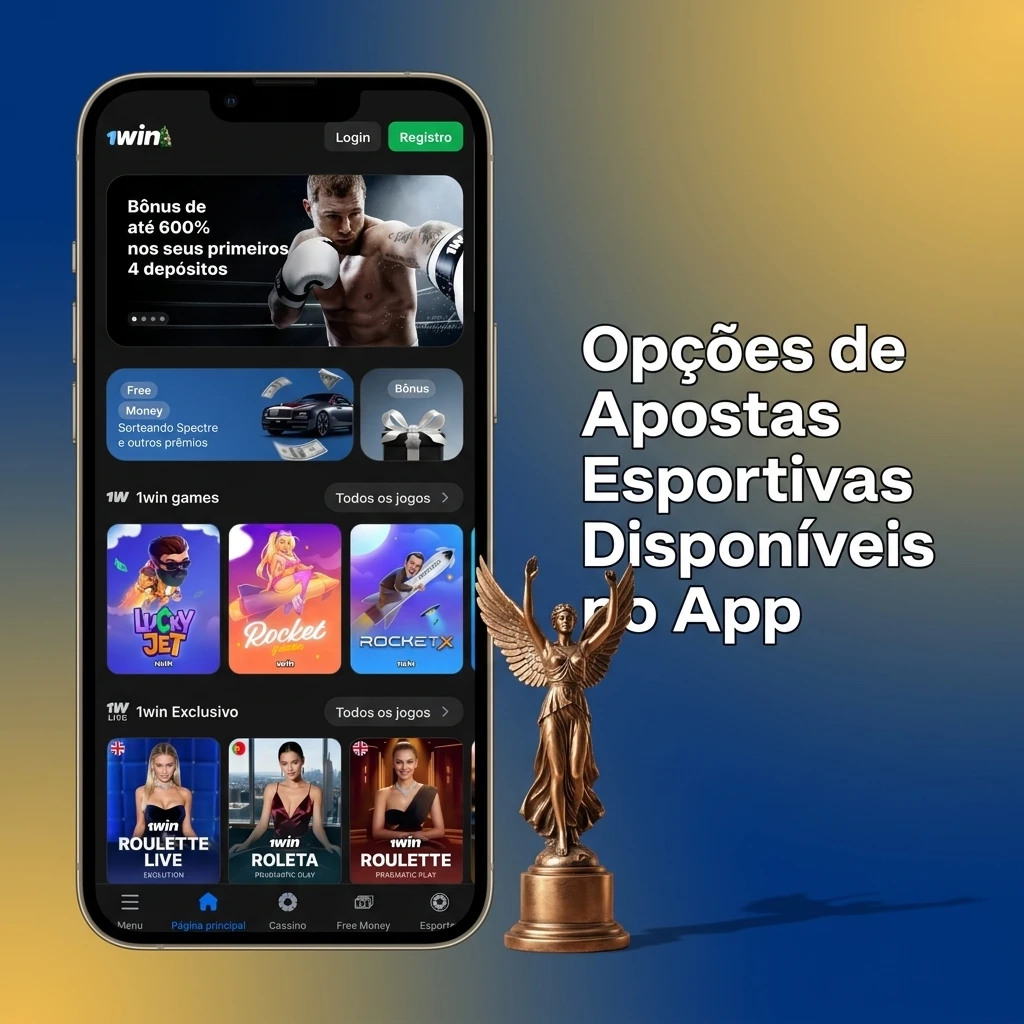 Opções de apostas esportivas no app 1win: futebol, basquete, tênis, MMA, e-sports e mais modalidades disponíveis
