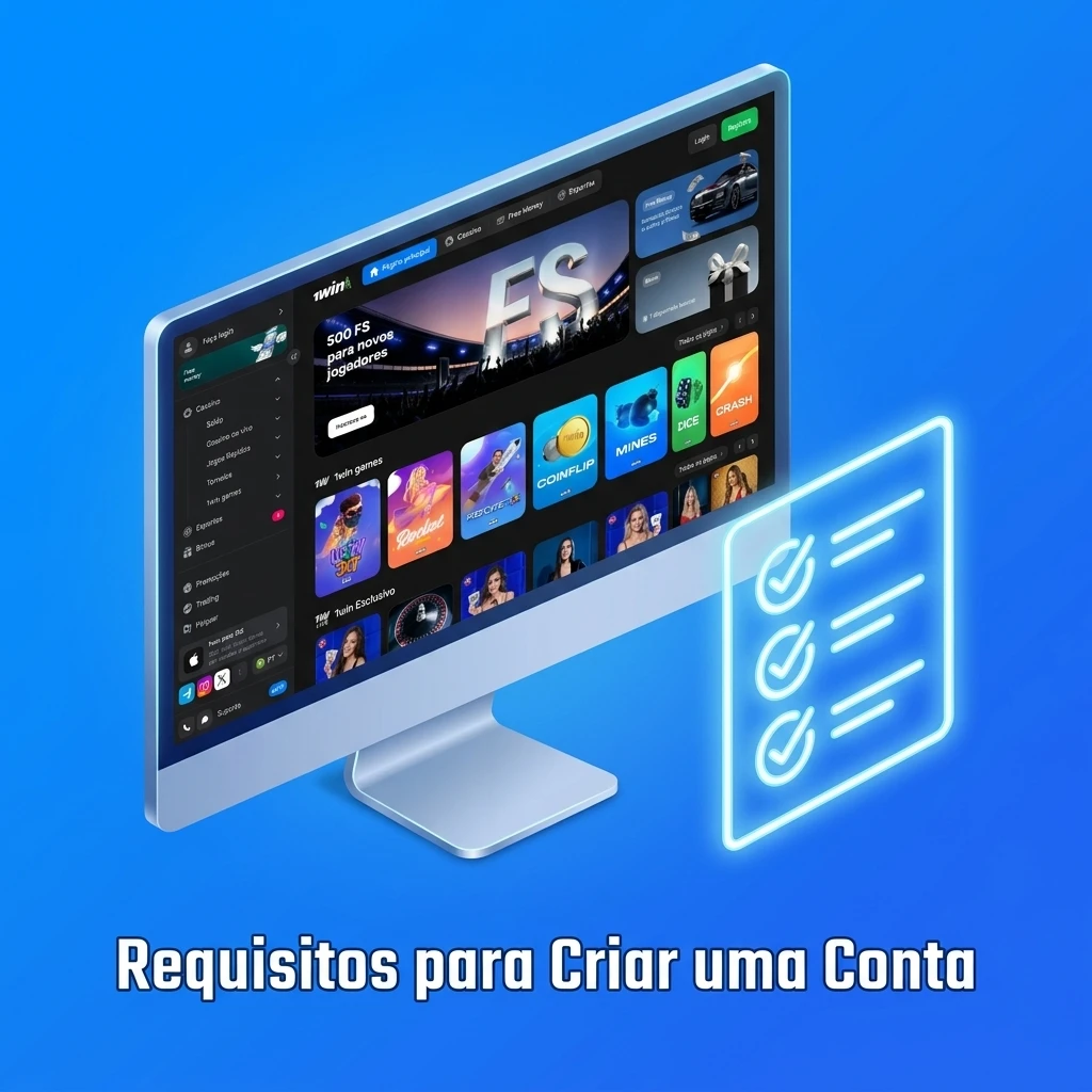Requisitos para criar conta em plataforma de apostas: idade mínima, documentos válidos e informações verídicas