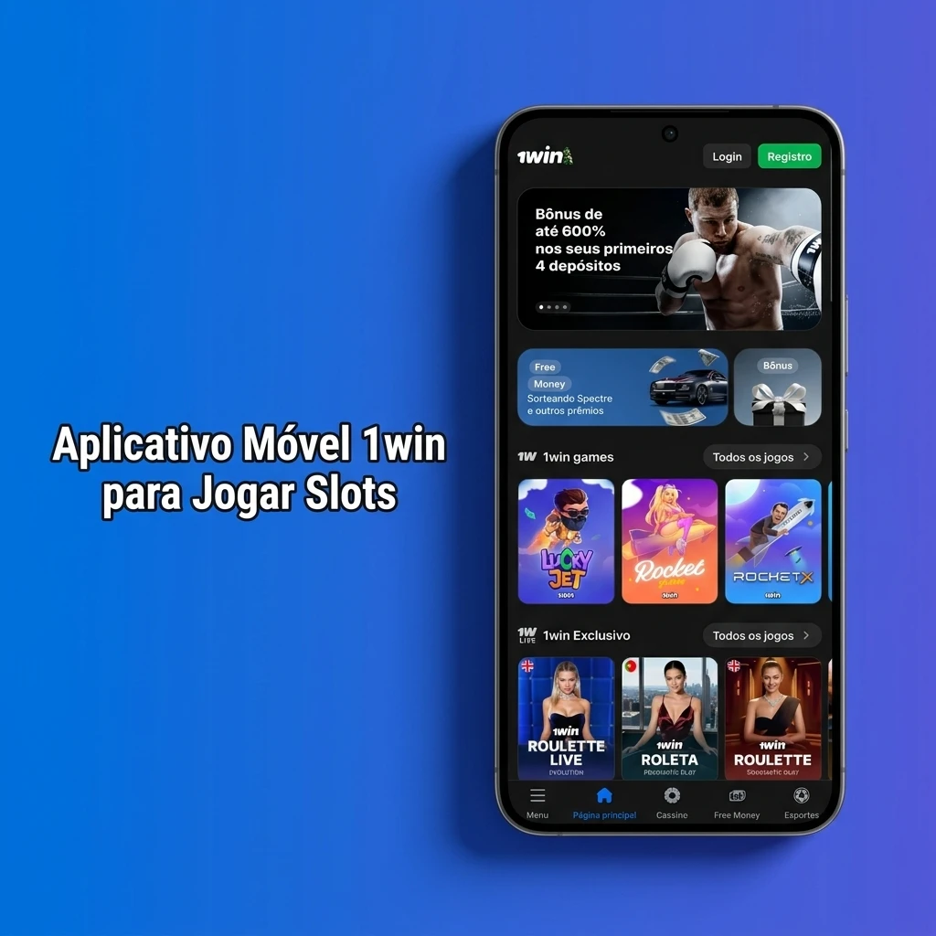 Aplicativo móvel 1win para jogar slots no Android e iOS com navegação intuitiva e acesso completo ao cassino