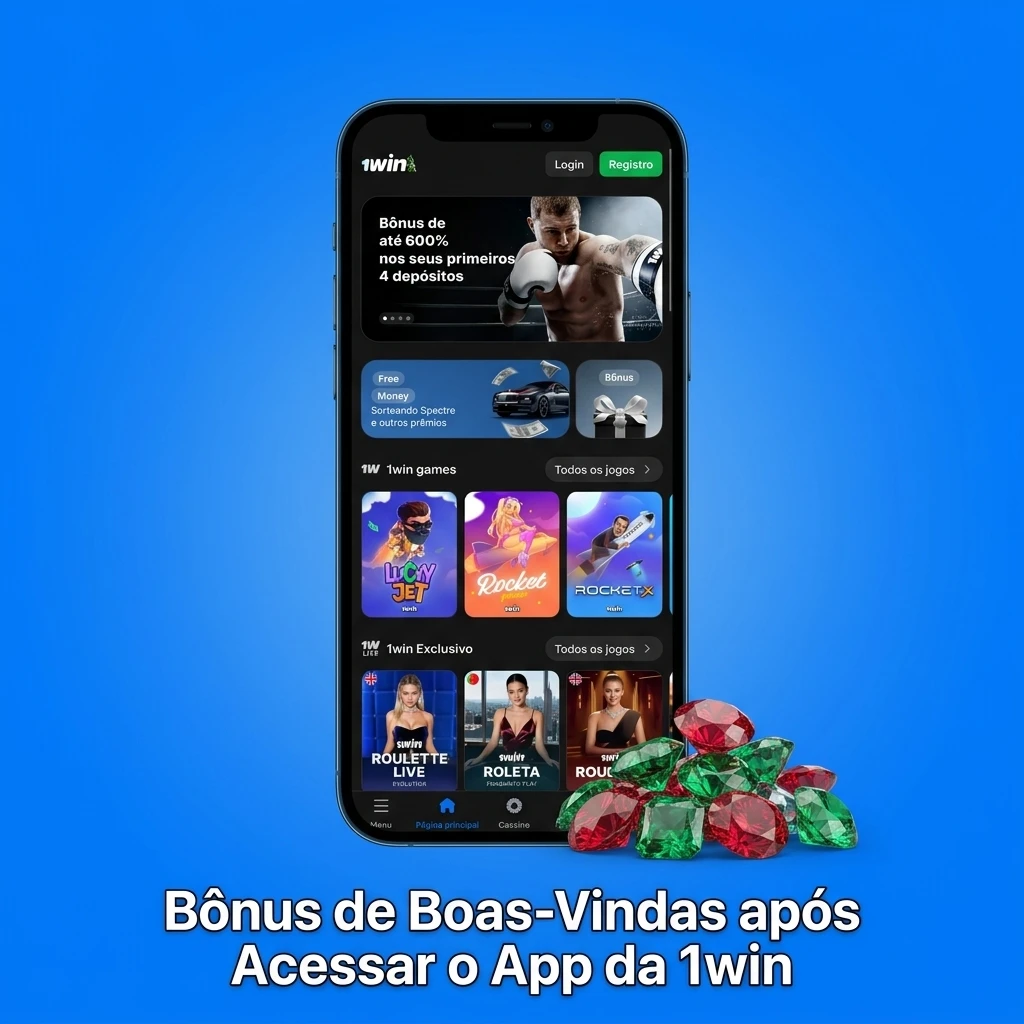 Bônus de boas-vindas do app 1win: até 150% e 180 rodadas grátis para jogadores brasileiros