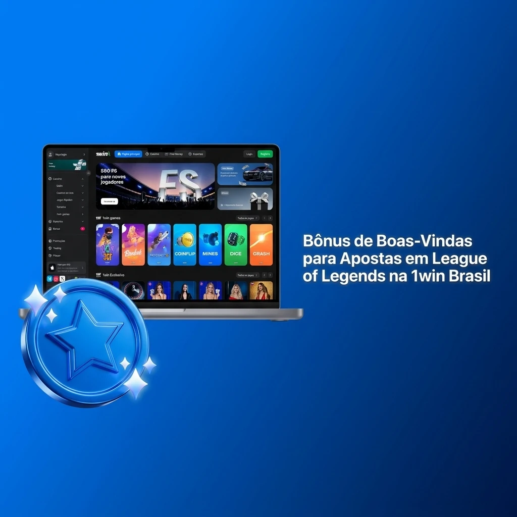 Bônus de boas-vindas 1win Brasil para apostas em League of Legends com depósitos e giros grátis