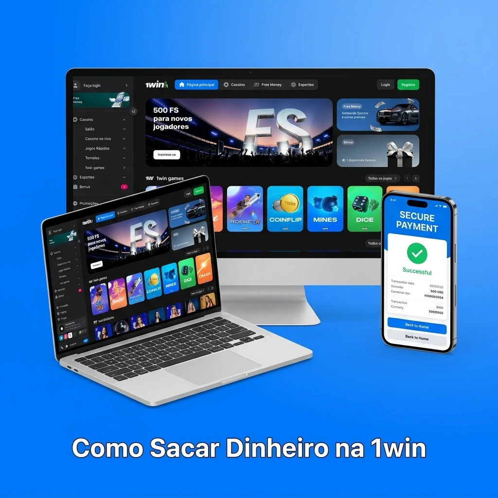 Passo a passo para sacar dinheiro na 1win: acesse a conta, escolha o método e confirme a retirada.