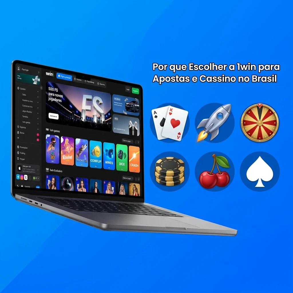 Plataforma 1win com apostas esportivas, cassino, bônus e pagamento via Pix para jogadores brasileiros